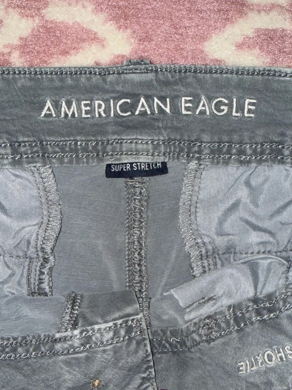 American Eagle Gray Super Stretch Shorts Size 10